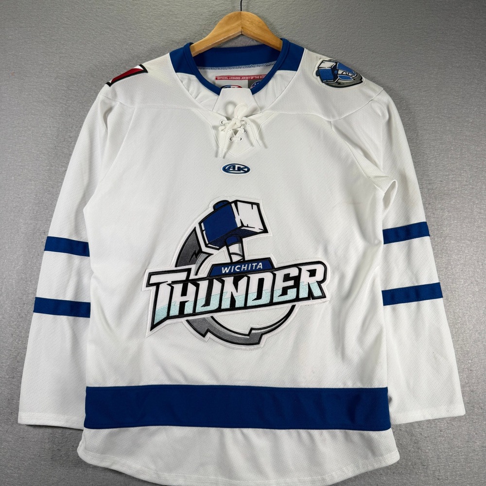 Wichita Thunder Hockey Jersey Adult S/P Official Licensed ECHL Athletic Knit